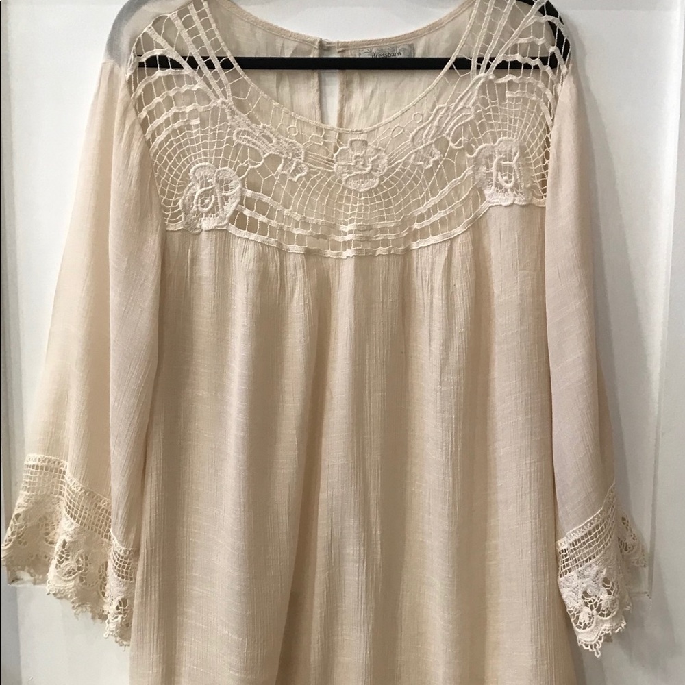 XL cream tunic top